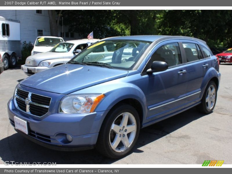 Marine Blue Pearl / Pastel Slate Gray 2007 Dodge Caliber R/T AWD