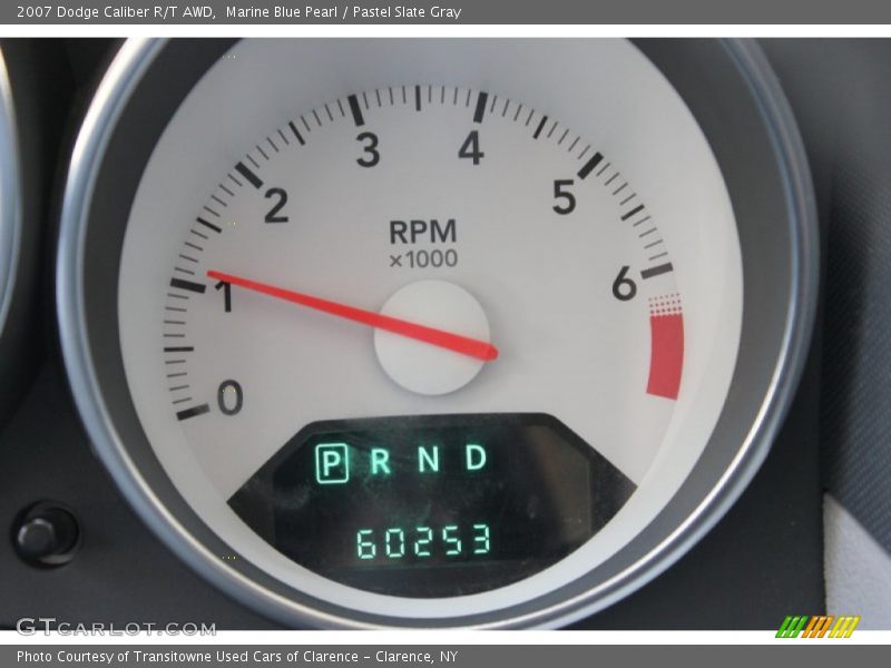 Marine Blue Pearl / Pastel Slate Gray 2007 Dodge Caliber R/T AWD