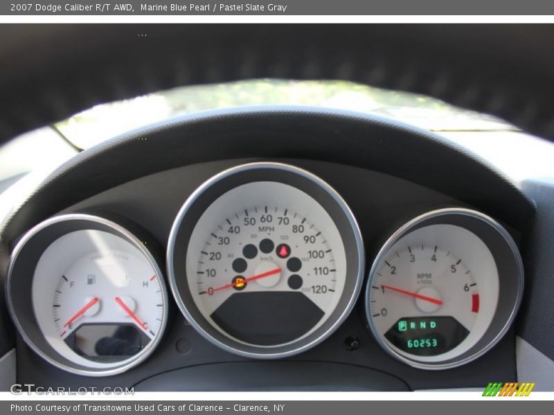 Marine Blue Pearl / Pastel Slate Gray 2007 Dodge Caliber R/T AWD