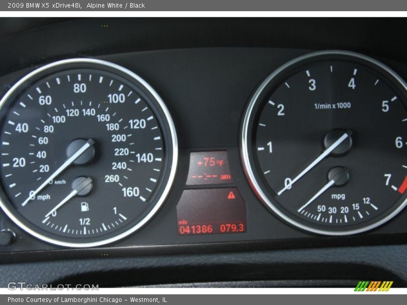 Alpine White / Black 2009 BMW X5 xDrive48i