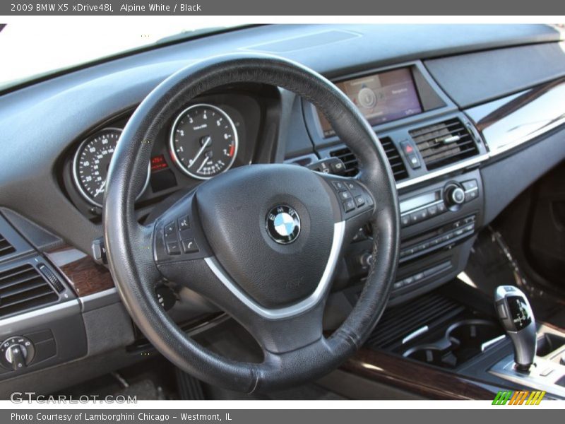Alpine White / Black 2009 BMW X5 xDrive48i