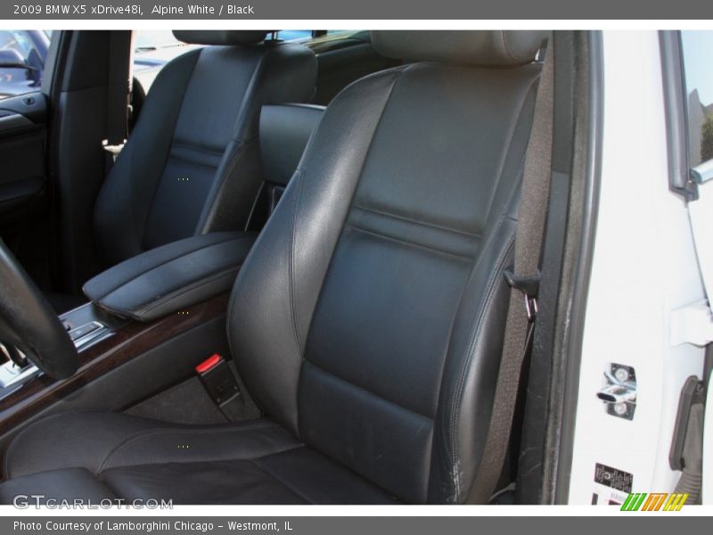 Alpine White / Black 2009 BMW X5 xDrive48i