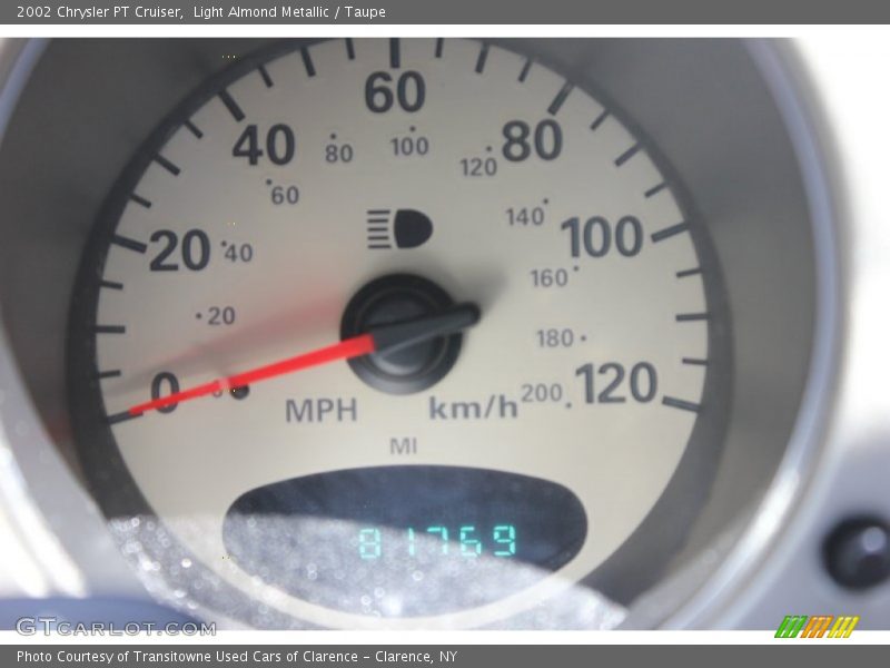 Light Almond Metallic / Taupe 2002 Chrysler PT Cruiser