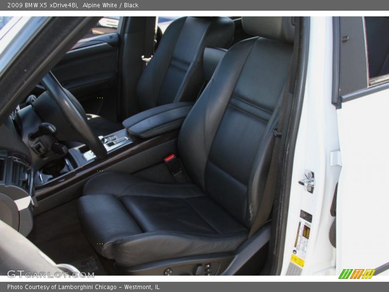 Alpine White / Black 2009 BMW X5 xDrive48i