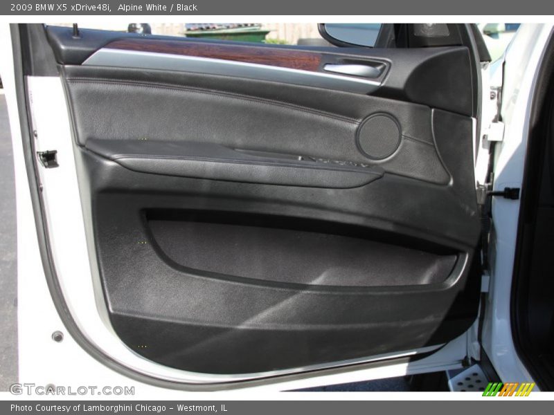 Alpine White / Black 2009 BMW X5 xDrive48i