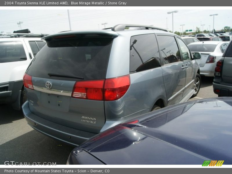 Blue Mirage Metallic / Stone Gray 2004 Toyota Sienna XLE Limited AWD