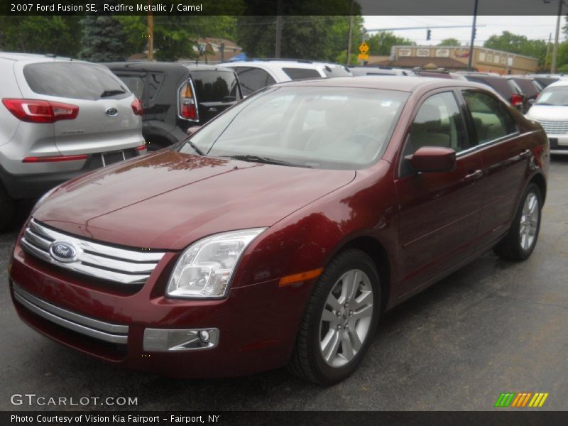 Redfire Metallic / Camel 2007 Ford Fusion SE