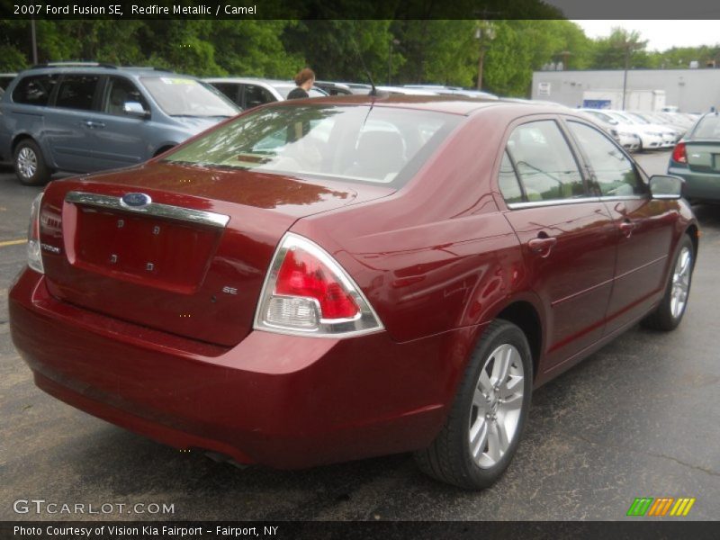 Redfire Metallic / Camel 2007 Ford Fusion SE