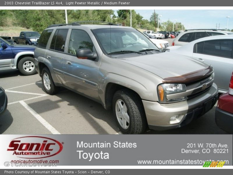 Light Pewter Metallic / Medium Pewter 2003 Chevrolet TrailBlazer LS 4x4