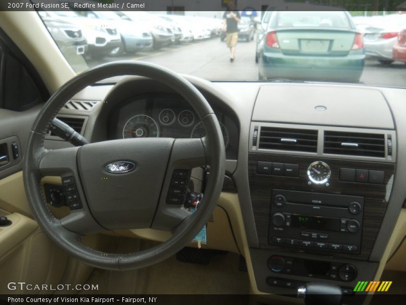 Redfire Metallic / Camel 2007 Ford Fusion SE