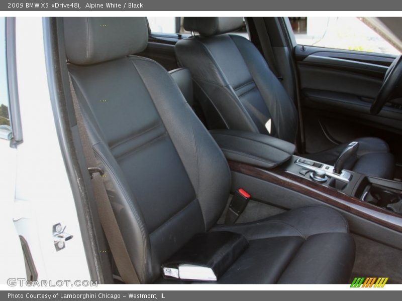 Alpine White / Black 2009 BMW X5 xDrive48i