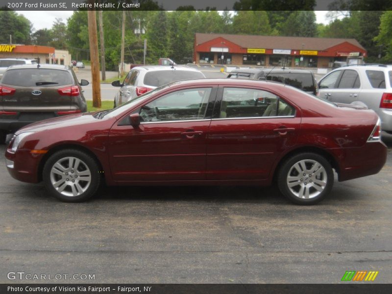 Redfire Metallic / Camel 2007 Ford Fusion SE
