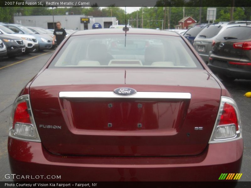 Redfire Metallic / Camel 2007 Ford Fusion SE