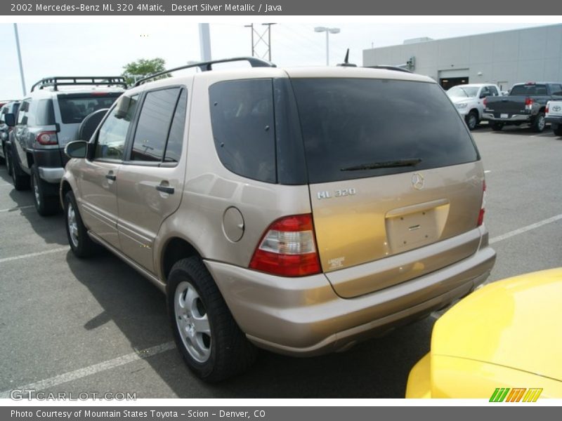 Desert Silver Metallic / Java 2002 Mercedes-Benz ML 320 4Matic