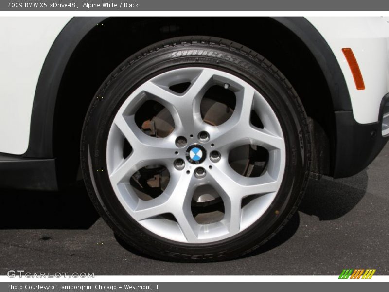 Alpine White / Black 2009 BMW X5 xDrive48i