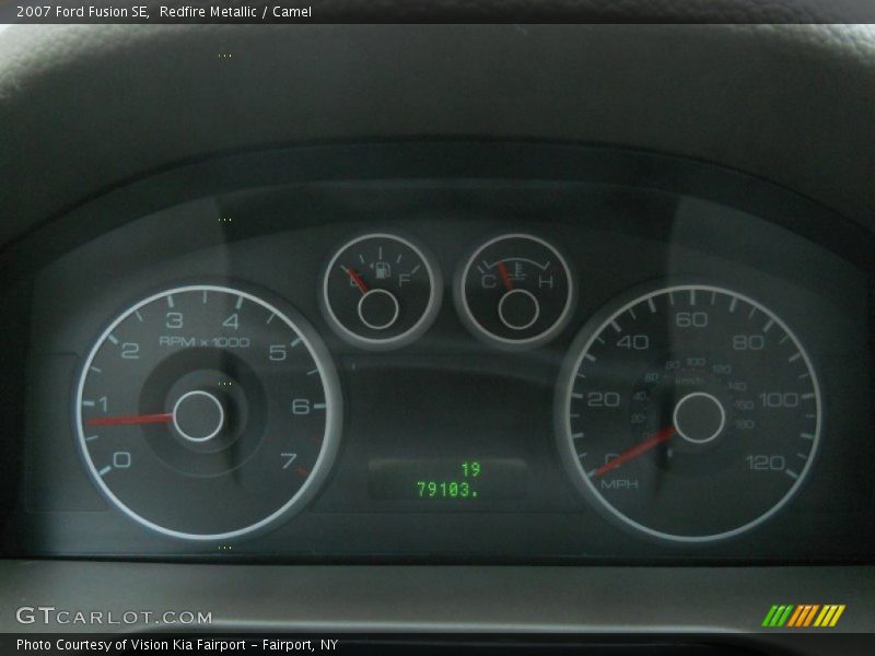 Redfire Metallic / Camel 2007 Ford Fusion SE