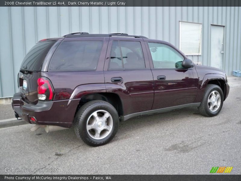 Dark Cherry Metallic / Light Gray 2008 Chevrolet TrailBlazer LS 4x4