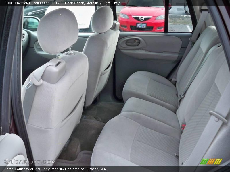 Dark Cherry Metallic / Light Gray 2008 Chevrolet TrailBlazer LS 4x4