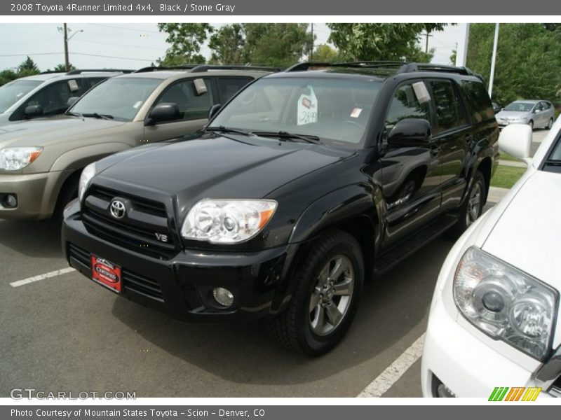 Black / Stone Gray 2008 Toyota 4Runner Limited 4x4