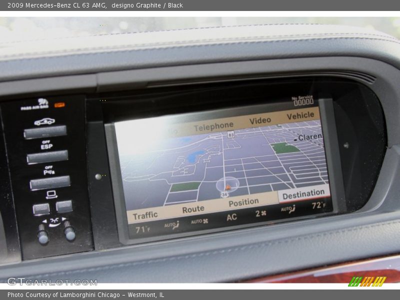 Navigation of 2009 CL 63 AMG
