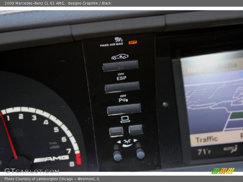 Controls of 2009 CL 63 AMG
