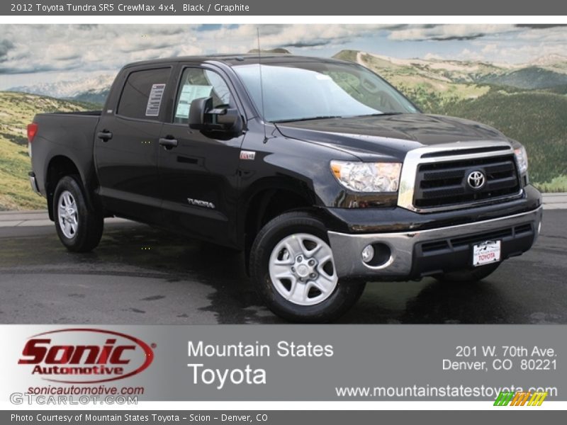 Black / Graphite 2012 Toyota Tundra SR5 CrewMax 4x4