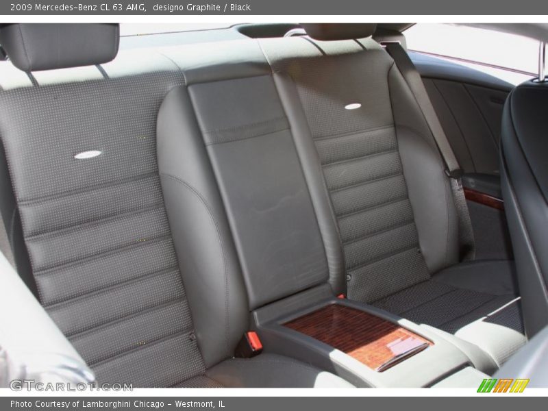Rear Seat of 2009 CL 63 AMG