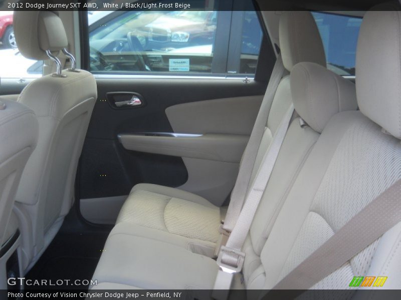 White / Black/Light Frost Beige 2012 Dodge Journey SXT AWD