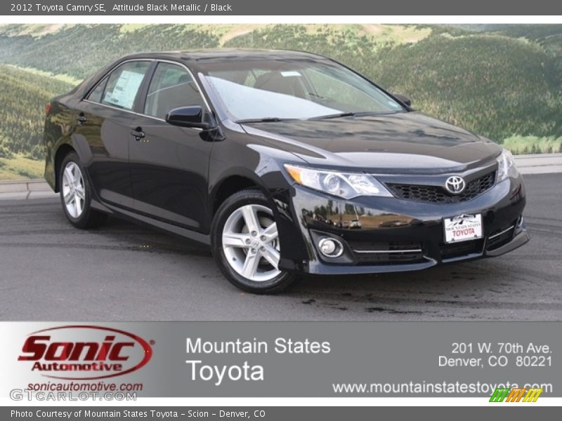 Attitude Black Metallic / Black 2012 Toyota Camry SE