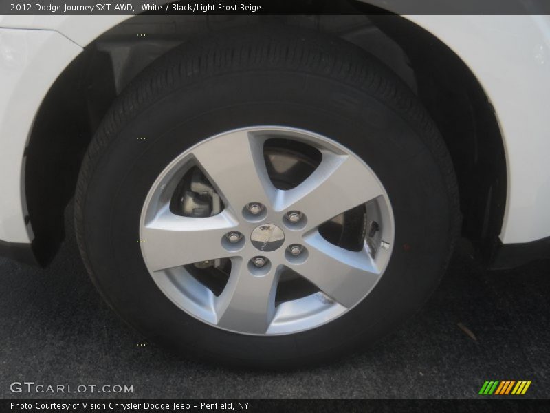 White / Black/Light Frost Beige 2012 Dodge Journey SXT AWD