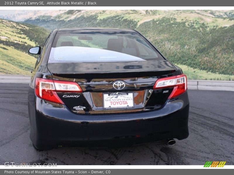 Attitude Black Metallic / Black 2012 Toyota Camry SE