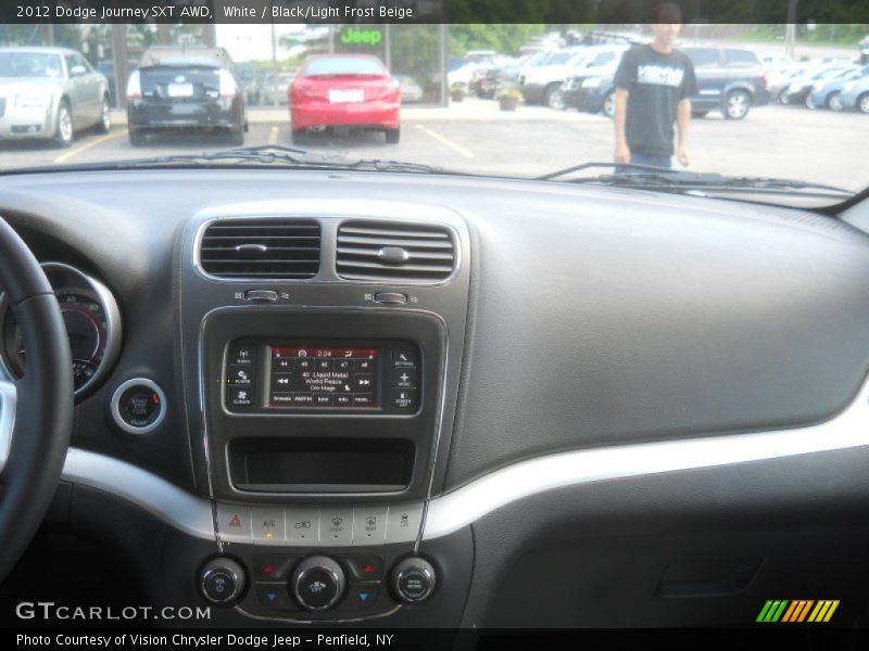 White / Black/Light Frost Beige 2012 Dodge Journey SXT AWD