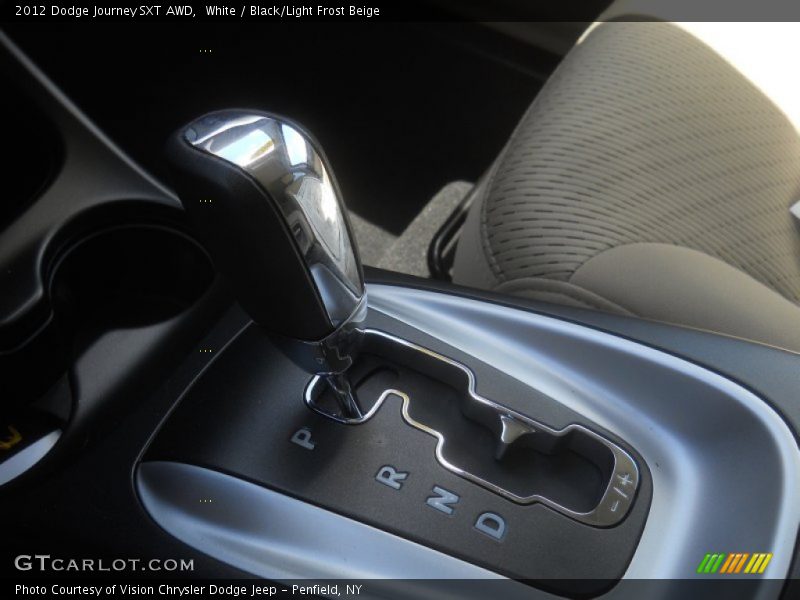 White / Black/Light Frost Beige 2012 Dodge Journey SXT AWD
