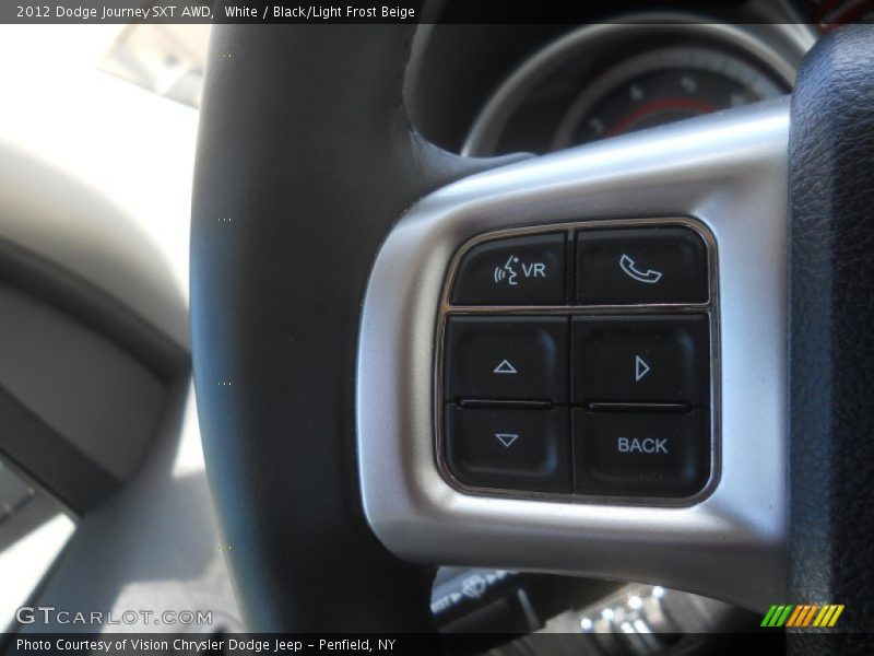 White / Black/Light Frost Beige 2012 Dodge Journey SXT AWD