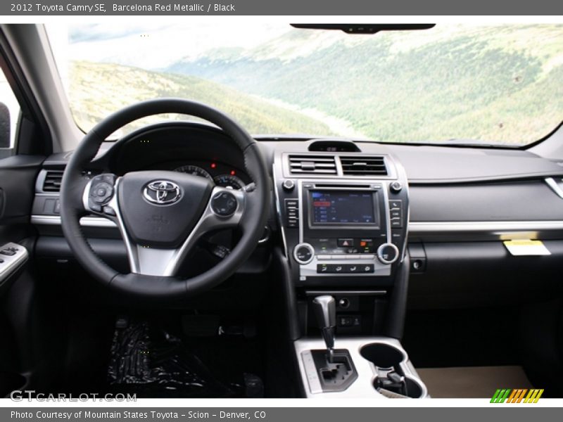 Barcelona Red Metallic / Black 2012 Toyota Camry SE