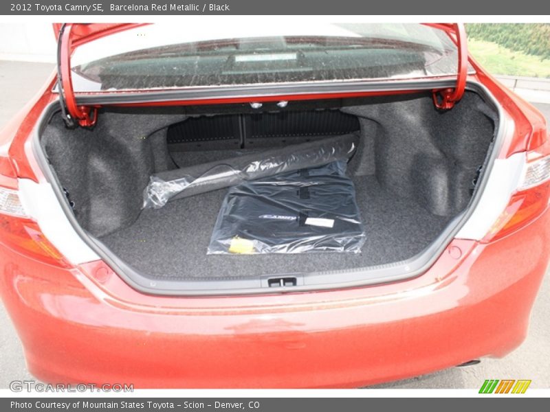 Barcelona Red Metallic / Black 2012 Toyota Camry SE