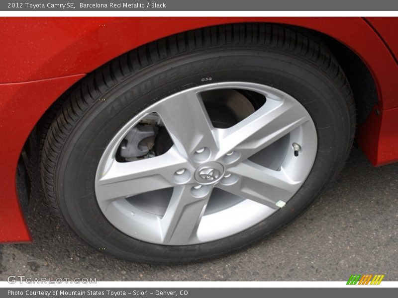 Barcelona Red Metallic / Black 2012 Toyota Camry SE