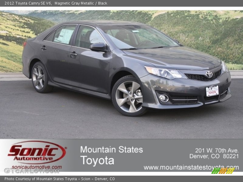 Magnetic Gray Metallic / Black 2012 Toyota Camry SE V6