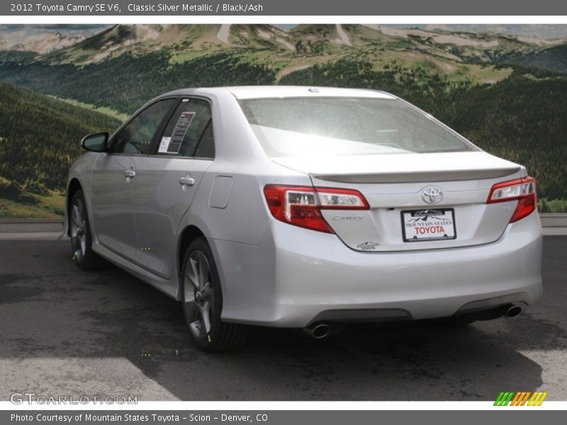 Classic Silver Metallic / Black/Ash 2012 Toyota Camry SE V6