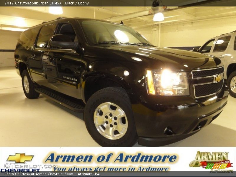 Black / Ebony 2012 Chevrolet Suburban LT 4x4