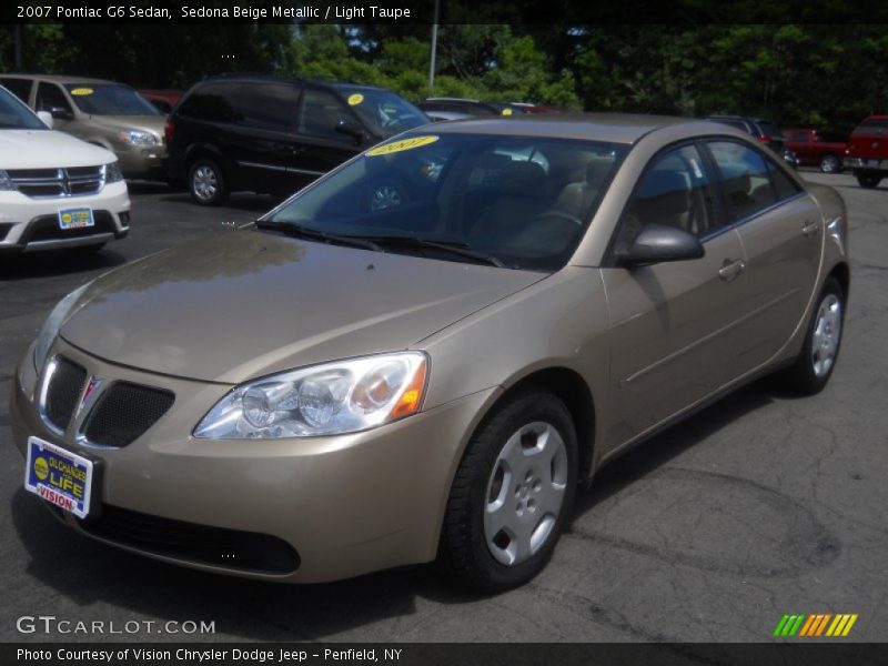 Sedona Beige Metallic / Light Taupe 2007 Pontiac G6 Sedan