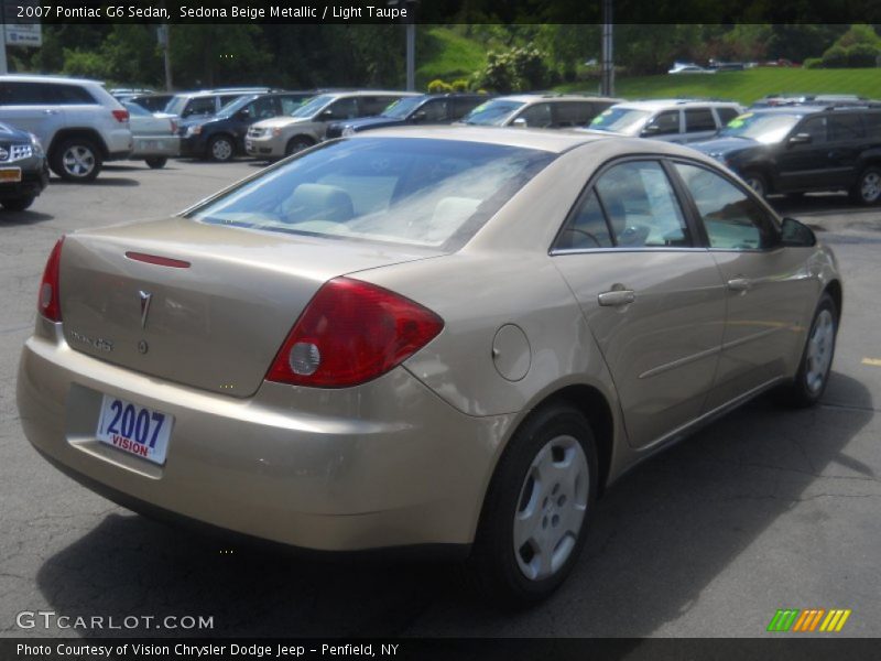 Sedona Beige Metallic / Light Taupe 2007 Pontiac G6 Sedan