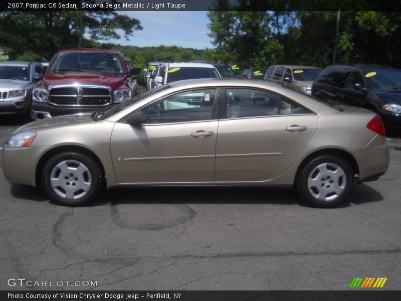 Sedona Beige Metallic / Light Taupe 2007 Pontiac G6 Sedan