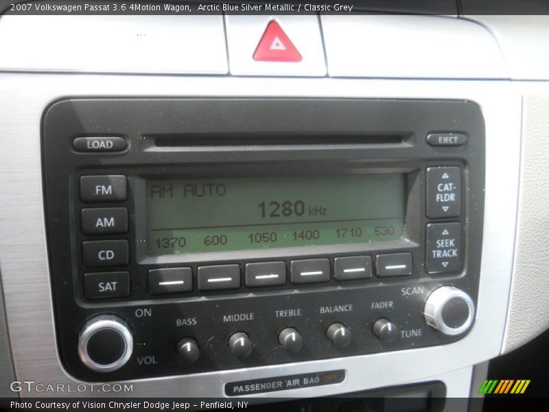 Audio System of 2007 Passat 3.6 4Motion Wagon