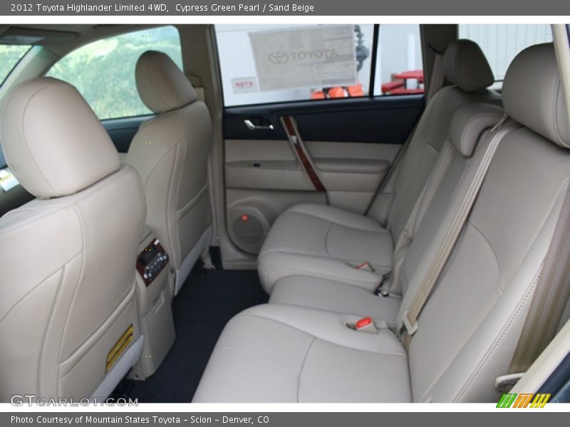Cypress Green Pearl / Sand Beige 2012 Toyota Highlander Limited 4WD