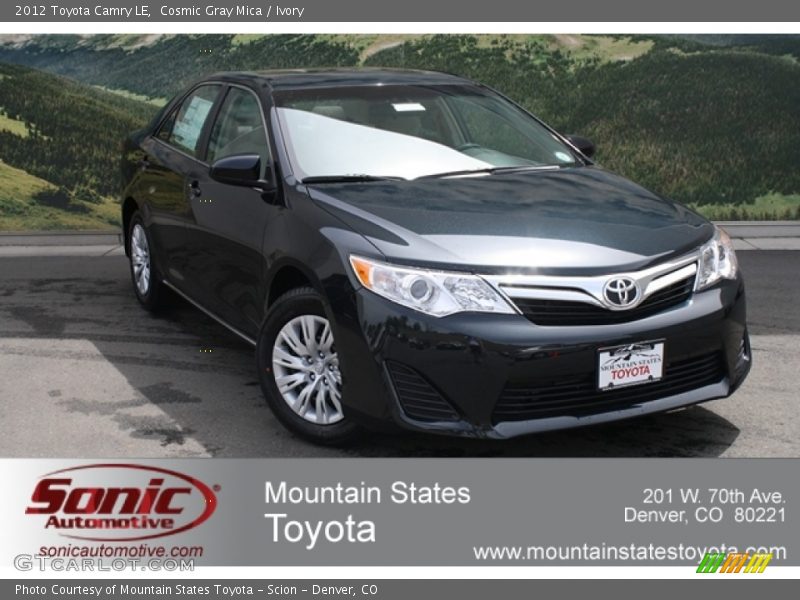 Cosmic Gray Mica / Ivory 2012 Toyota Camry LE