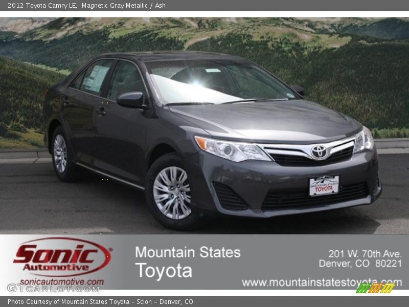 Magnetic Gray Metallic / Ash 2012 Toyota Camry LE
