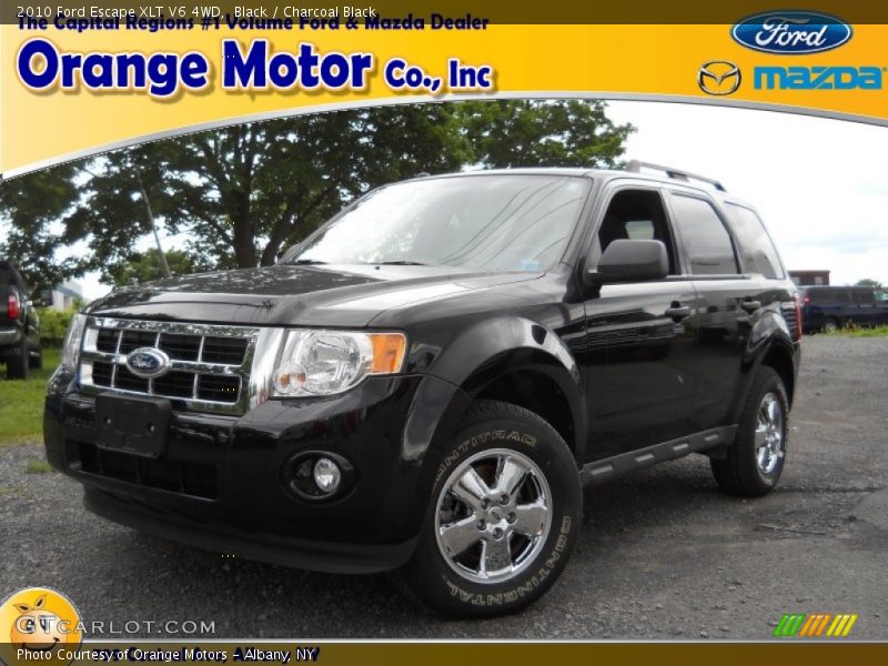 Black / Charcoal Black 2010 Ford Escape XLT V6 4WD