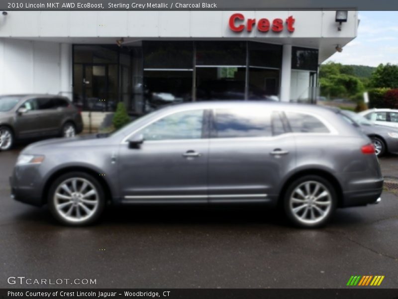 Sterling Grey Metallic / Charcoal Black 2010 Lincoln MKT AWD EcoBoost