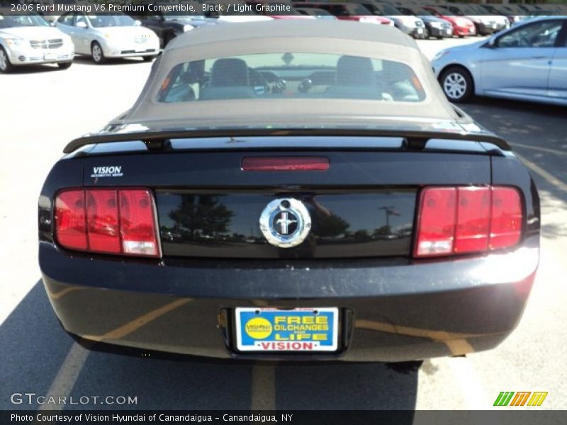Black / Light Graphite 2006 Ford Mustang V6 Premium Convertible